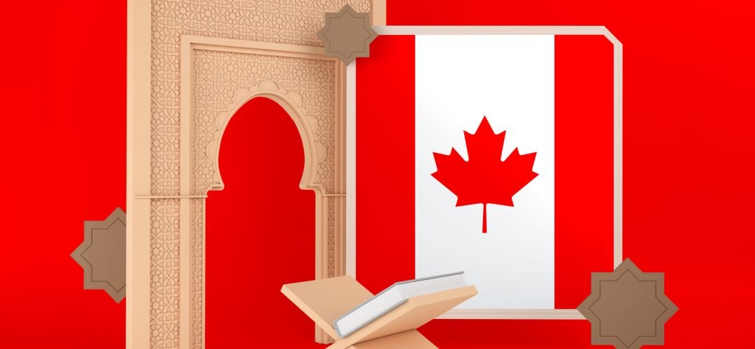 Ramadan Canada Flag and Islamic Background